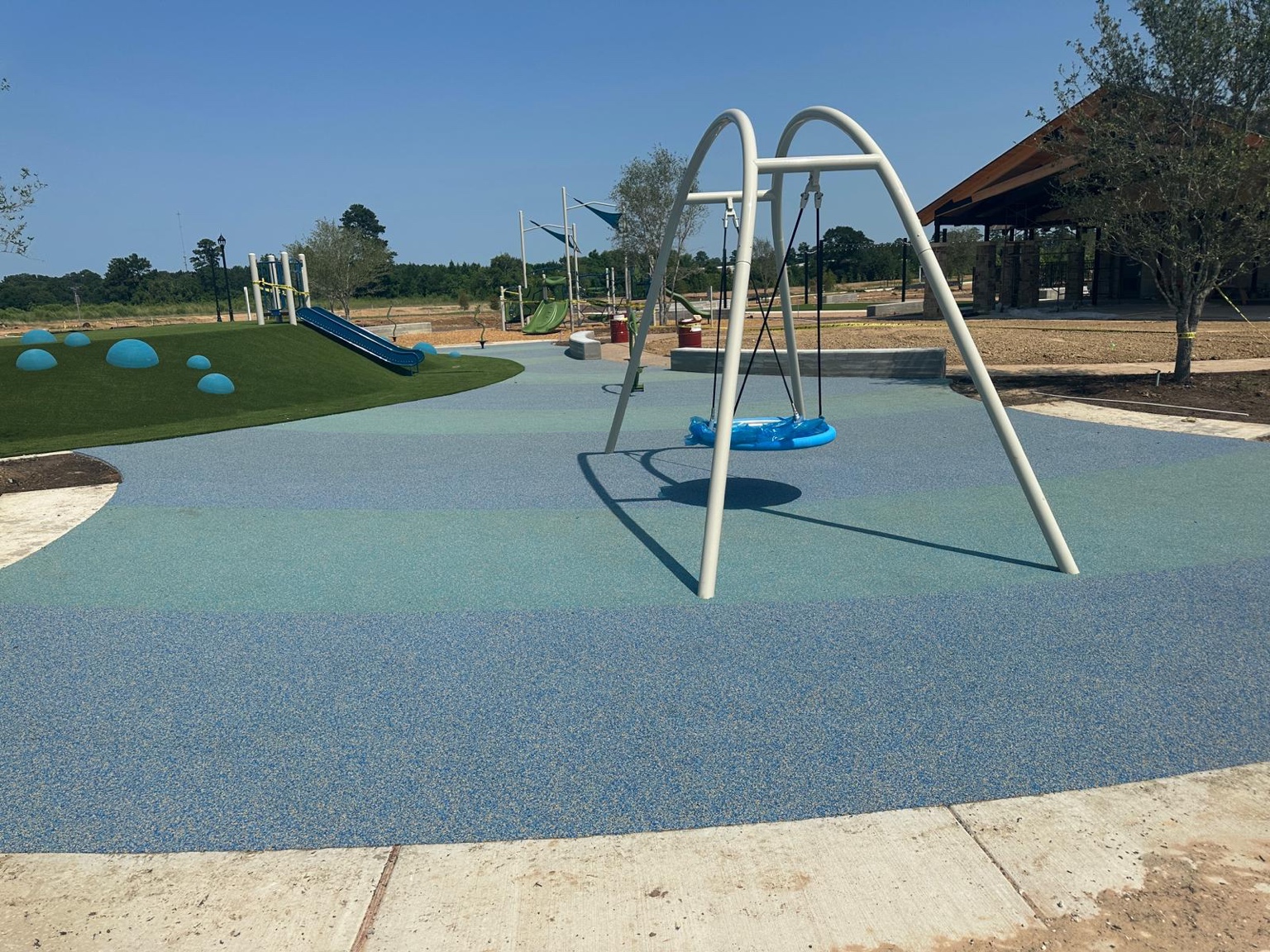 Playground surfaces